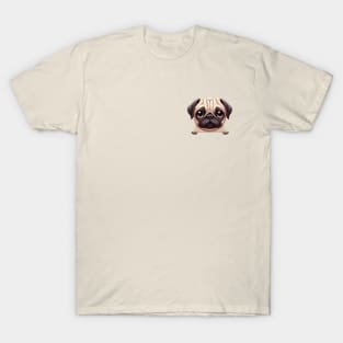 Small Version - Lovely Pug Design T-Shirt